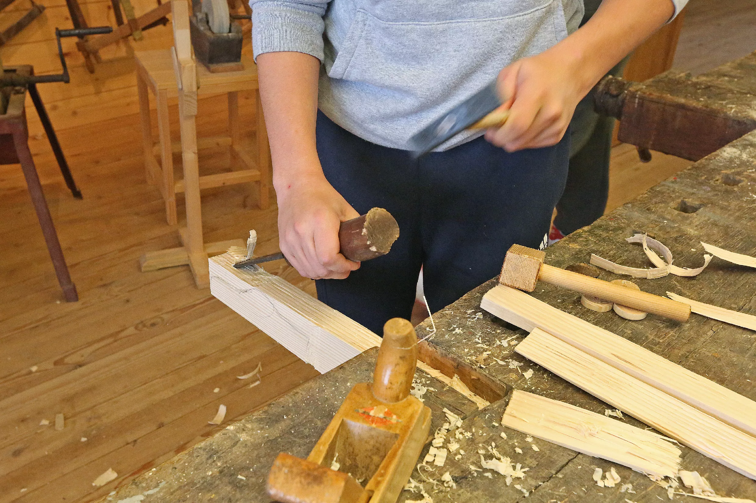 29.10.2025_Tehnika in kreativa_LESARIUS (11) Delavnice v muzeju Lesarius so del projekta Kreativa in tehnika za mlade, ki ga sofinancirata Evropska unija in Republika Slovenija v okviru Strateškega načrta skupne kmetijske politike 2023–2027 preko LAS Srce Slovenije.