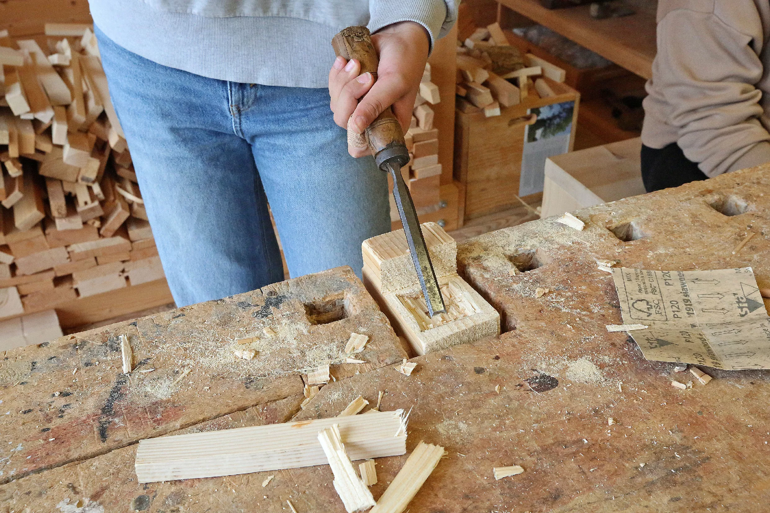 29.10.2025_Tehnika in kreativa_LESARIUS (25) Delavnice v muzeju Lesarius so del projekta Kreativa in tehnika za mlade, ki ga sofinancirata Evropska unija in Republika Slovenija v okviru Strateškega načrta skupne kmetijske politike 2023–2027 preko LAS Srce Slovenije.