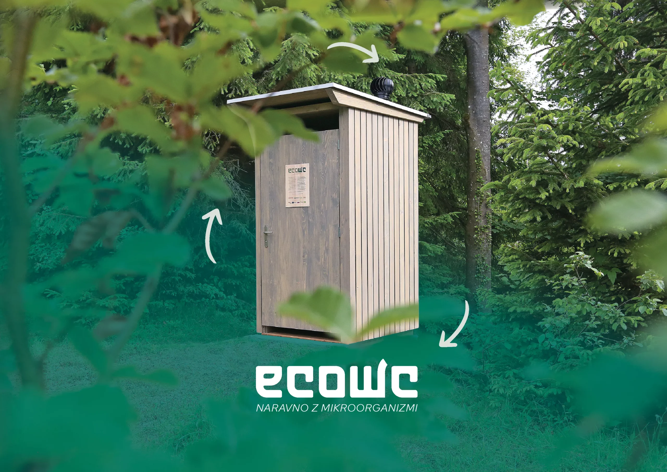 2. Prototip EcoWC postavljen v eko kampu Mažijev grič pri Gradiškem jezeru